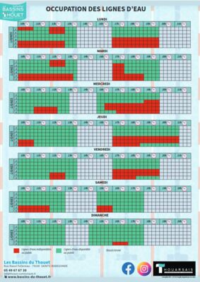 Affiche fermeture Piscines O'Solaire